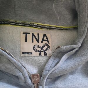 TNA Heather Grey Full-Zip Sweatshirt